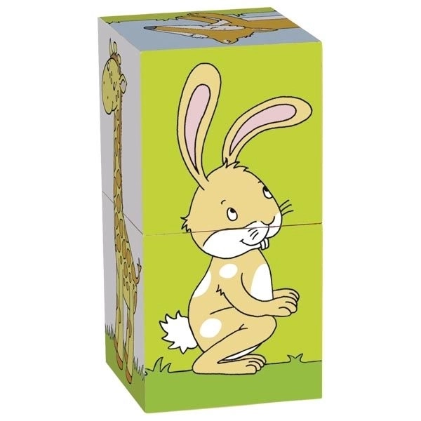 Houten blokken dieren voor kinderen