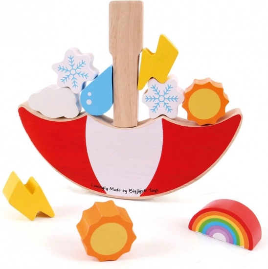 Houten balansspel Weer BIGJIGS TOYS