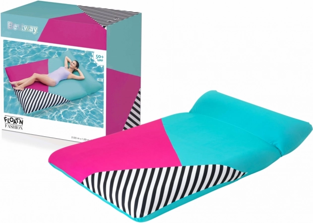 Opblaasbare matras met hoes 2 m x 1,29 m