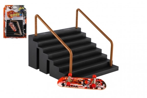 Trappen met leuning voor vinger skateboard