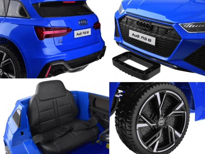 Elektrische auto Audi RS 6 voor kinderen – Roze