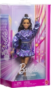 Barbie deluxe model in blauwe jurk