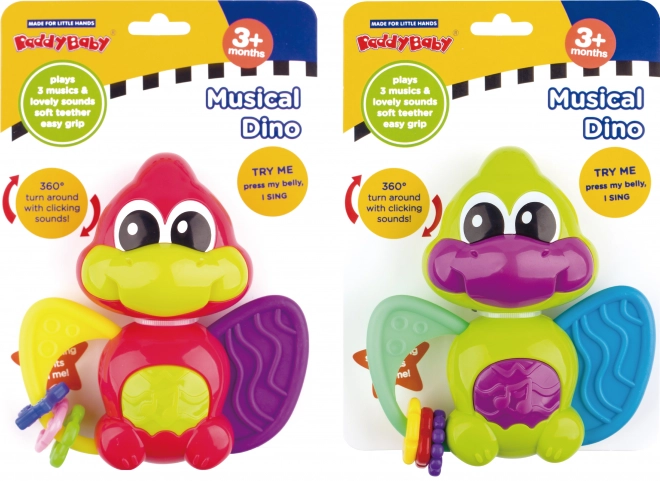 Dino knuffel met effecten 12 cm - Maamaa