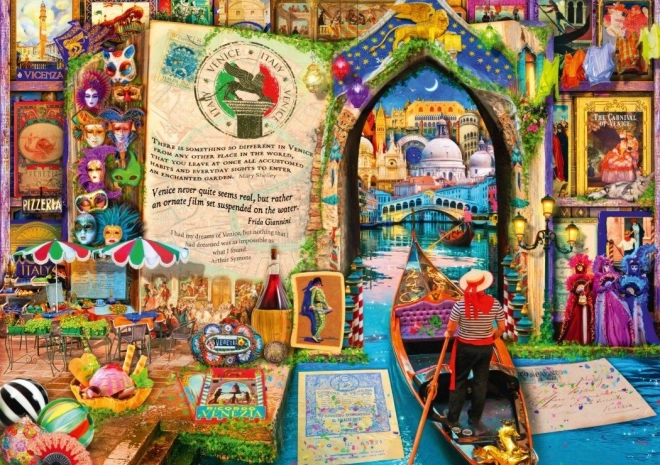 Puzzel Het leven als een open boek: Venetië 4000 stukjes BLUEBIRD