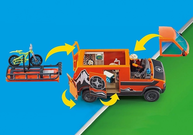 Set figuren voor terrein 70660 Uitstap met bestelwagen