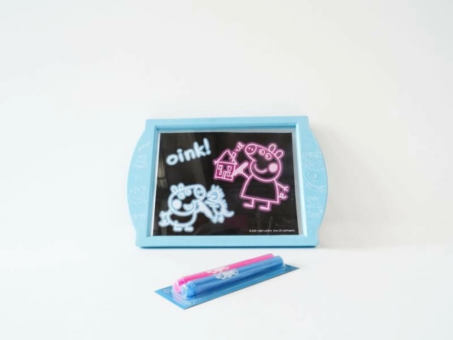 Schilderen bord lichtgevend Peppa Pig