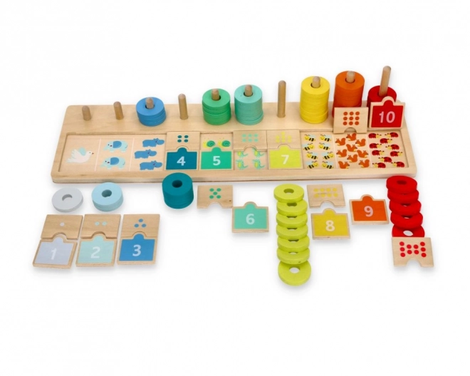 Houten puzzel Leren rekenen
