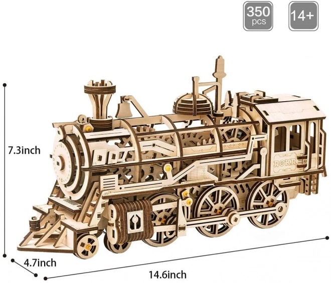 Locomotief - 3D houten bouwpakket
