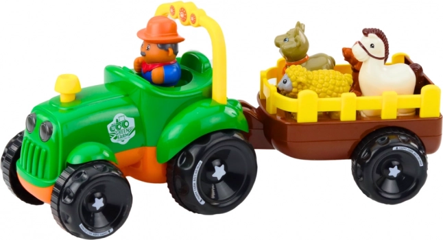 Interactieve tractor met dieren
