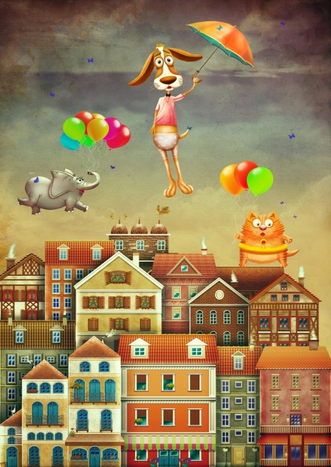Puzzle ENJOY boven de stad – 1000 stukjes