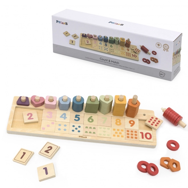 Houten telraam en sorteerspeelgoed Montessori van PolarB