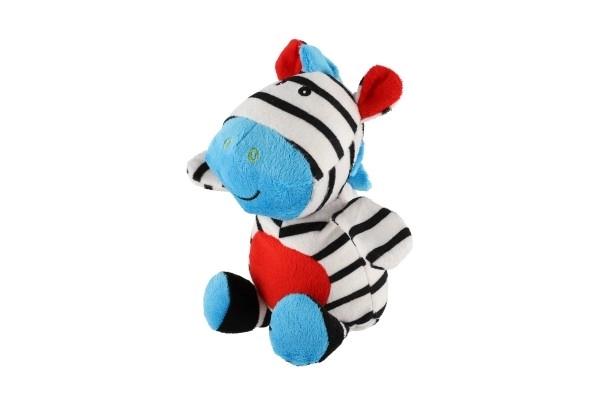 Pluche rammelaar Zebra voor baby's