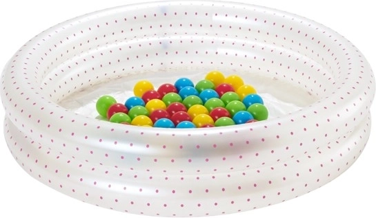 Opblaasbaar badje met ballen 91 × 20 cm BESTWAY + 50 ballen – Blauw