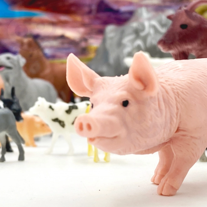 Woopie set figuren boerderijdieren 34 stuks