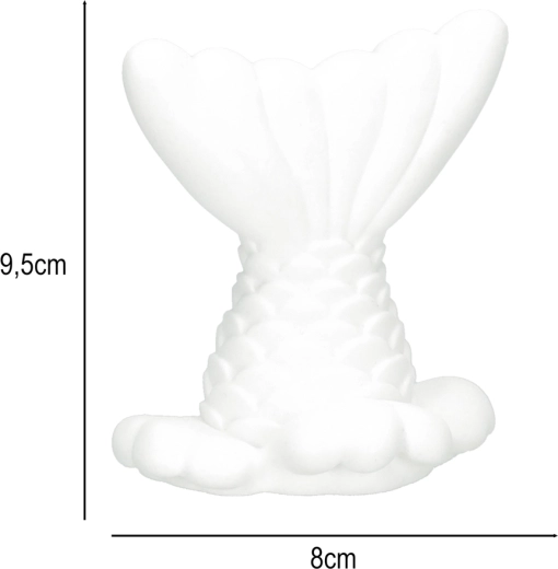 Gipsvorm van een zeemeerminnenstaart
