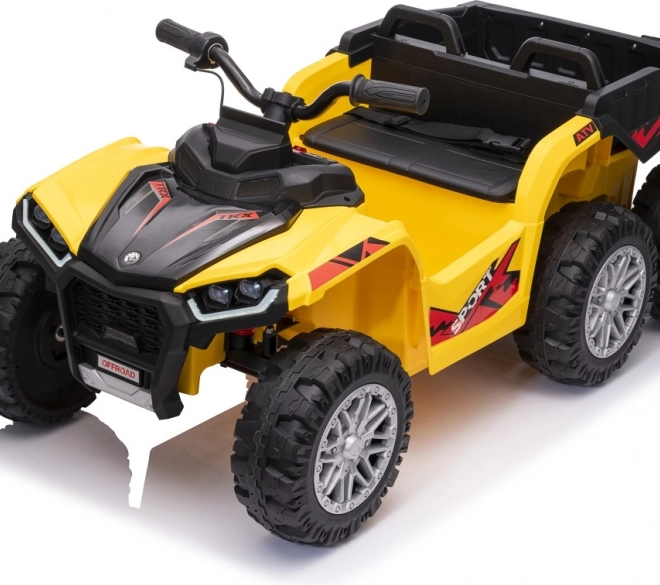 Gele sportieve kinderquad TX ATV