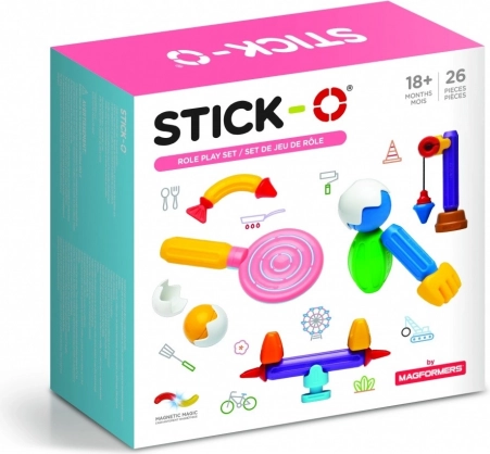 Magnetische bouwset STICK-O Handige Harry, 26 delen