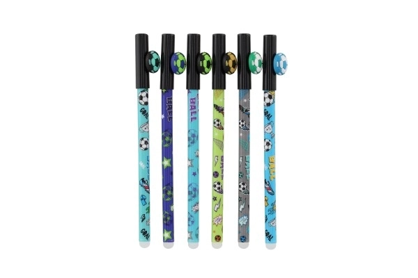 Gompen voetbalbal 16cm plastic 6 kleuren 36 stuks in doos