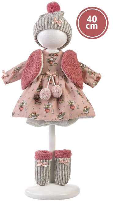 Realistische pop Lucia 40 cm met zacht stoffen lichaam