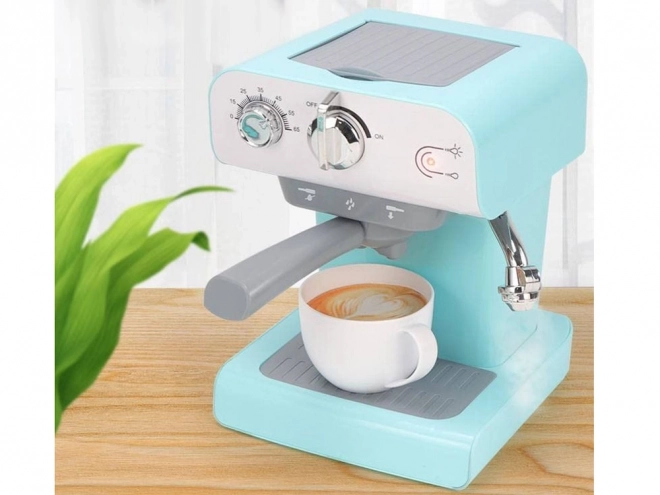 Kinderhefboomkoffiezetapparaat Mijn Huis met kopje Blauw-wit