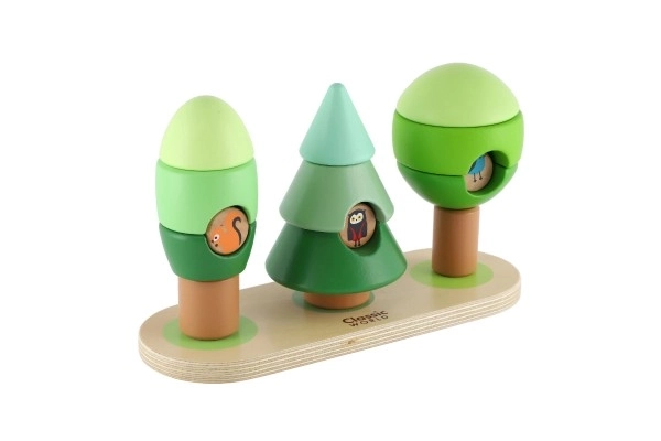 Houten puzzel - Bos met bomen