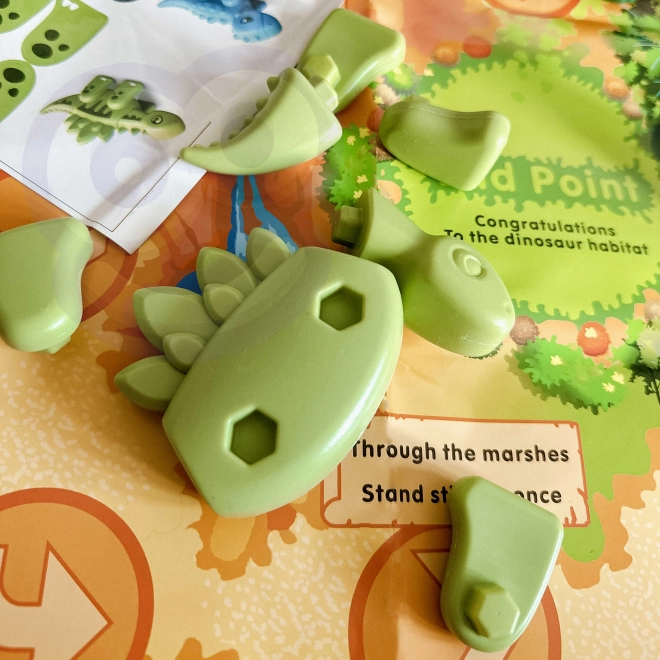 Constructieset Dinosauriërs 2in1 bordspel
