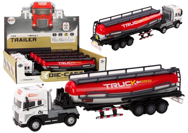 Vrachtwagen met aanhanger Tanker 1:24 Lichten voor vrachtwagens Geluid