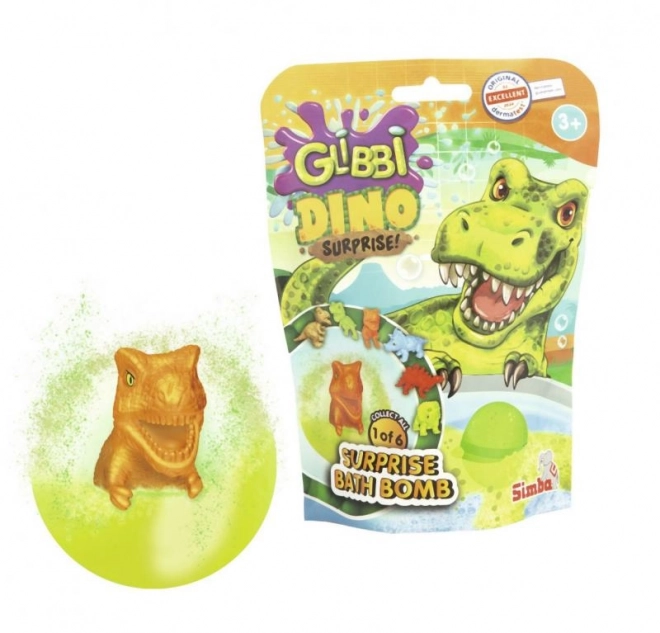Glibbi Dino Surprise bruisbal met verrassing