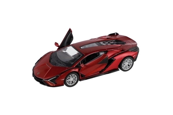 Auto Kinsmart Lamborghini Sián FKP 37 metaal/plastic 13cm mix kleuren
