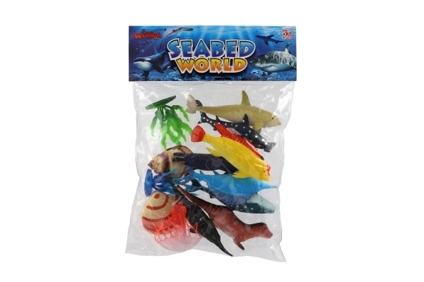 Zeedieren met accessoires plastic set