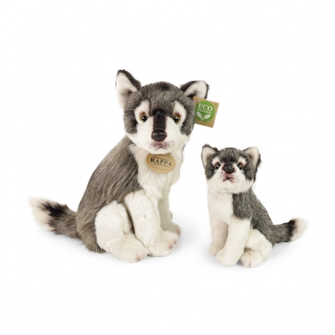 Rappa Pluche wolf met pup 27cm ECO-VRIENDELIJK