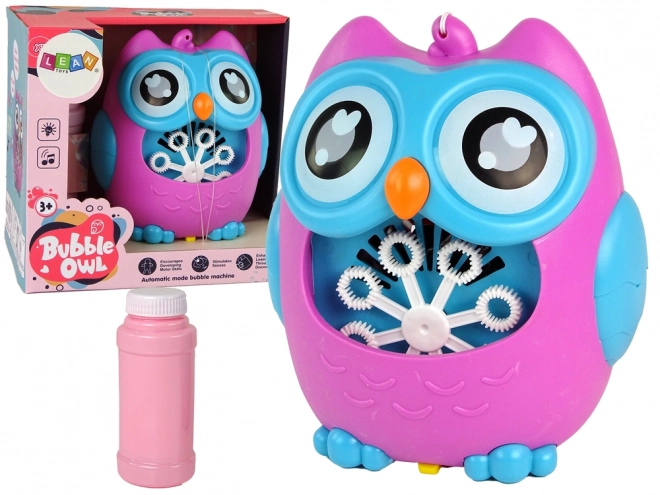 Middelgrote bubbelmachine Uilgeluid Roze