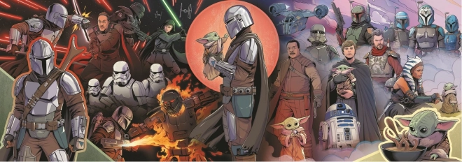 Panoramische puzzel The Mandalorian Avonturen 1000 stukjes