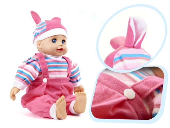 Babypop met geluid - meisje