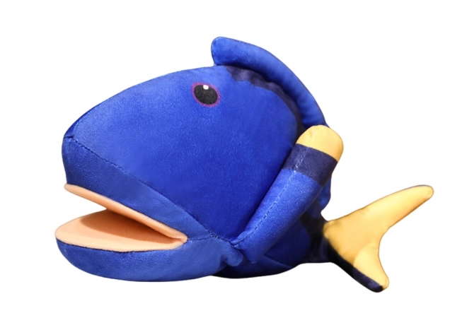 Pluche mascotte vis Blauwe pop 25 cm