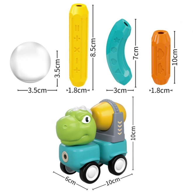 Woopie magnetische blokken dinosaurus constructieset