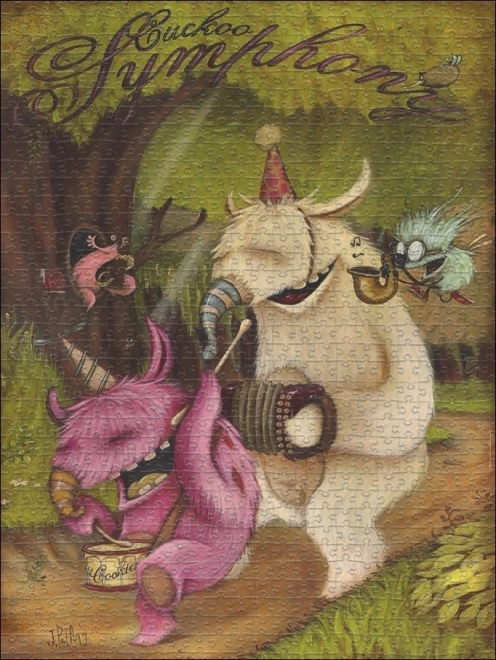 Puzzel HEYE Zozoville: Koekoeksymfonie 1500 Stukjes
