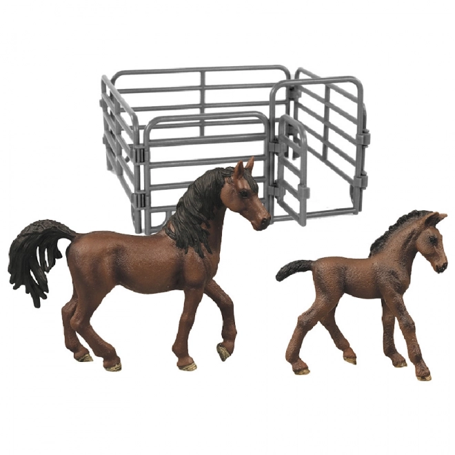 Set speelgoedpaarden met omheining