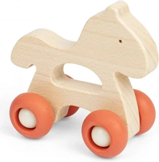 Bigjigs Toys Houten dier op wieltjes