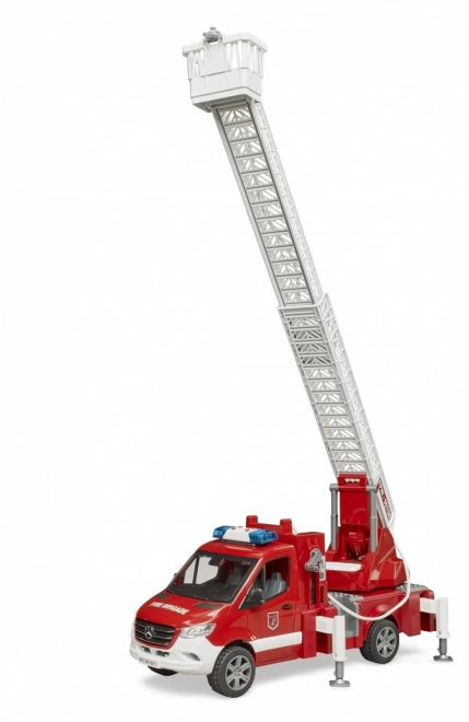 Brandweerwagen Mercedes-Benz Sprinter met ladder voor kinderen