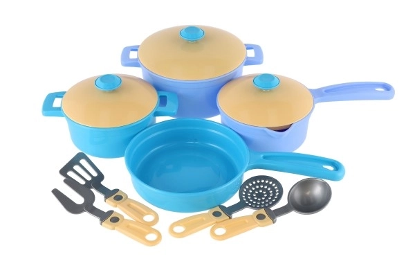 Set pannen met plastic accessoires 11st in zak