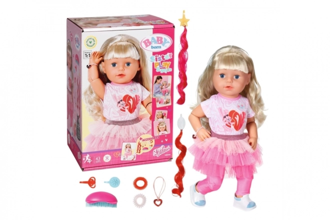 Oudere zusje BABY born Play & Style 43 cm