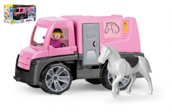 Auto Truxx paardenvervoer met figuren van plastic 26cm in doos 39x22x16cm 24m+