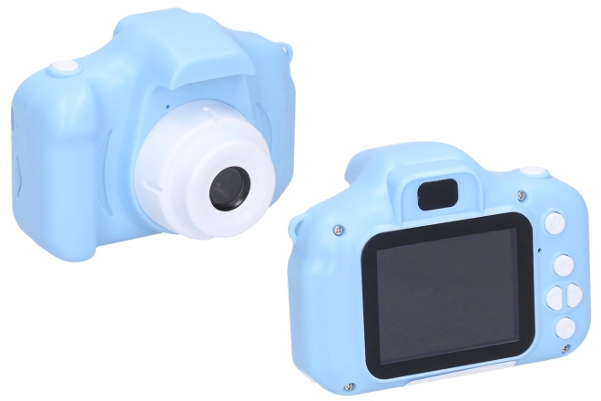 Kinder blauwe digitale camera
