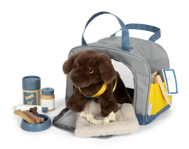 Small foot Pluchen Hond met Verzorgingsset