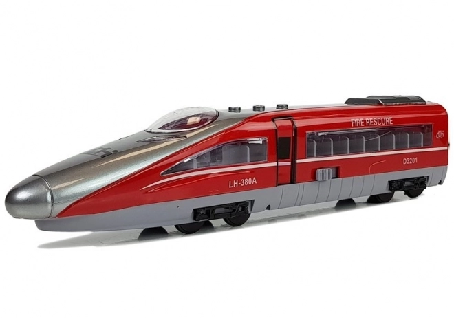 Pendolino Trein met Trekker Rood met Geluid en Lichten