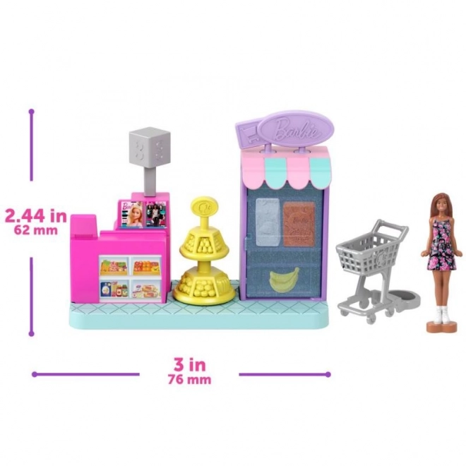 Barbie Mini Barbieland Supermarkt Set