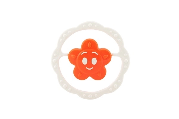 Rammelaar ster plastic 13cm ass. 4 kleuren in zakje 0m+