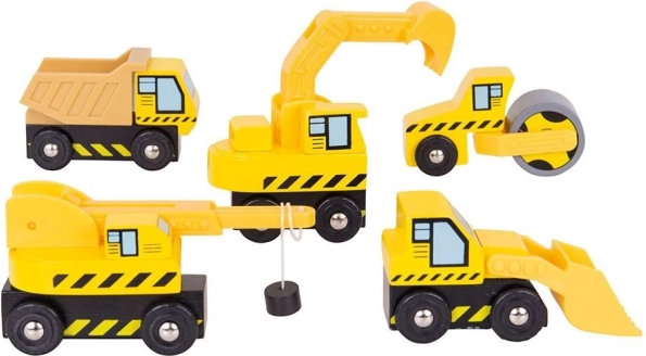 Bigjigs Rail bouwmachines – set voor houten treinbanen