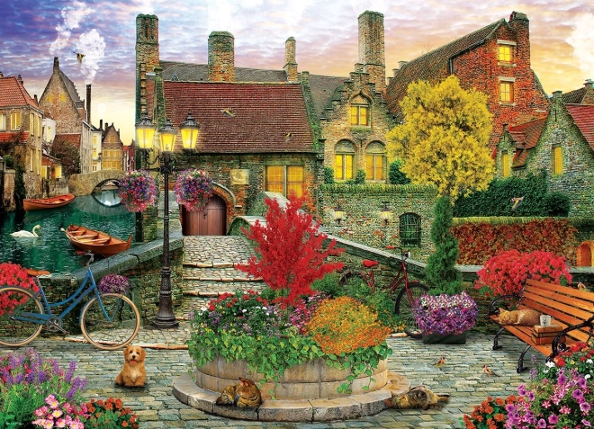 Puzzel Het leven in de oude stad 1000 stukjes